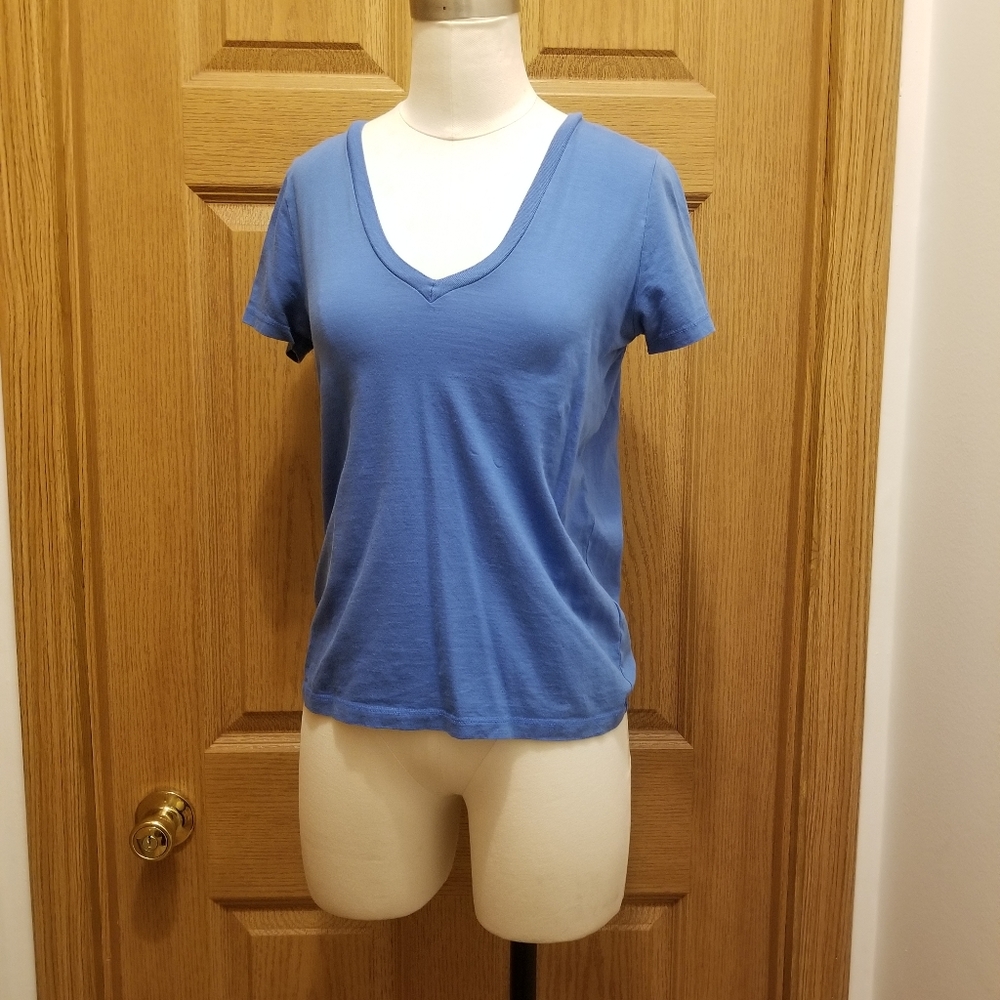 Jcrew vintage cotton royal blue tshirt (xs)